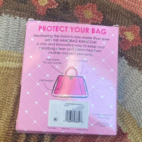 Betsey Johnson Glittery Handbag Raincoat - Picture 2 of 8